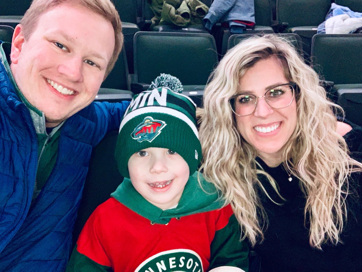 aholtan2's tweet photo. Declan’s first WILD game!! One excited boy! #mnwild #mnwildfirst https://t.co/pn6DFDSYkr