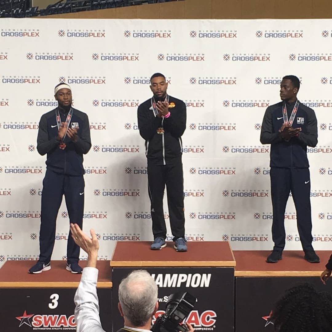 HTX_TRAVIS's tweet photo. Senior indoor championships conclusion: 1st place triple jump champion and long just silver medalist.. 2nd highest field performance points and 3RD PLACE TEAM FINISH.. giving all thanks to God, it was truly a blessed championship https://t.co/e6xVXyGuqs