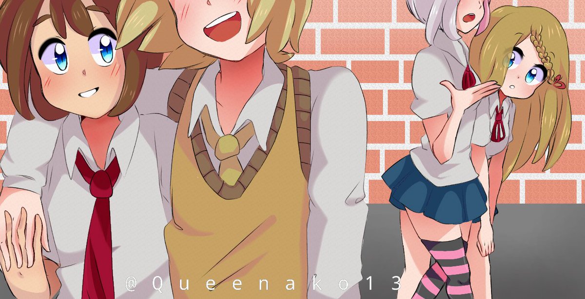 Queenako13's tweet photo. No se que shippear ayuda D: 

#FHS #FNAFHS https://t.co/46kK1We2VQ