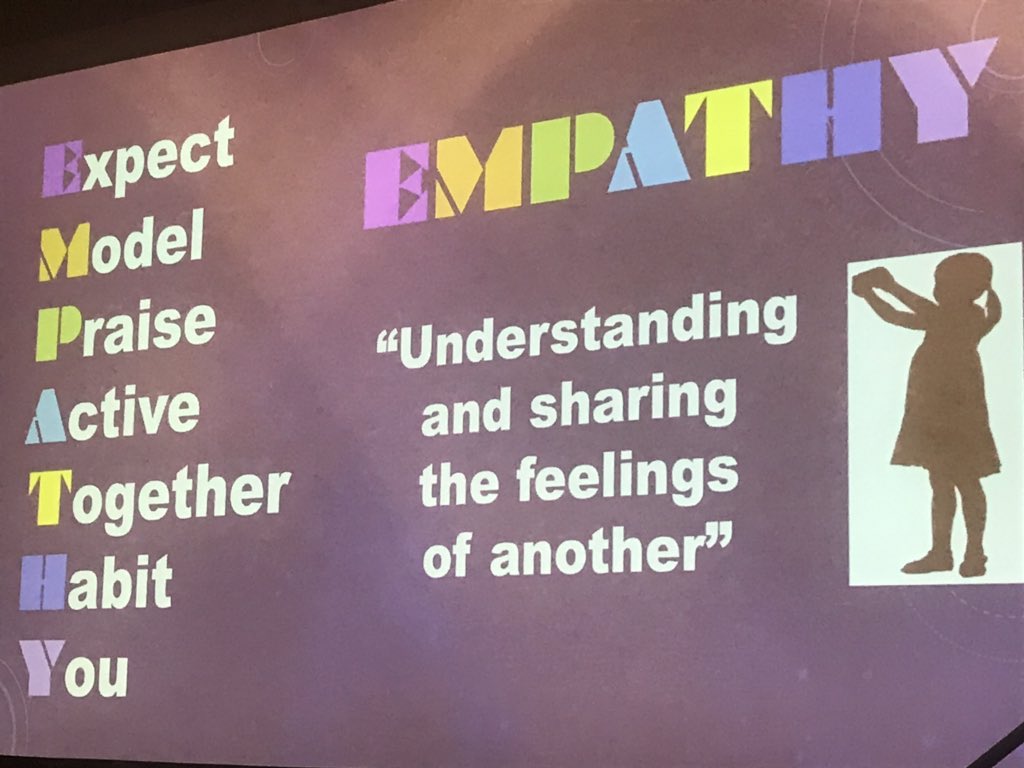 ginacourtois's tweet photo. “Empathetic Mindset, We world not a  Me World, we have to be the voice inside our kids head, Empathy is a VERB!” Only a glimpse of the amazing learning from @micheleborba #LATB52 @WCS_District https://t.co/UHx4LdSAe4