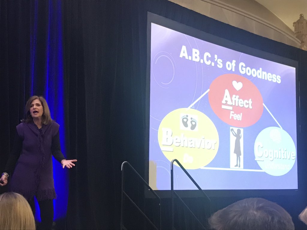 ginacourtois's tweet photo. “Empathetic Mindset, We world not a  Me World, we have to be the voice inside our kids head, Empathy is a VERB!” Only a glimpse of the amazing learning from @micheleborba #LATB52 @WCS_District https://t.co/UHx4LdSAe4