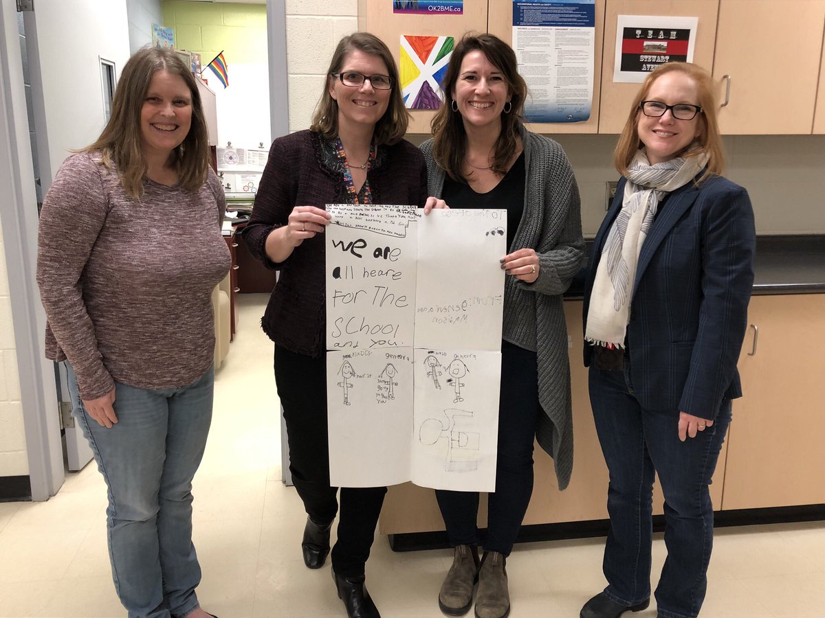 carolcoyle19's tweet image. When you receive a special message from two students dedicated to our amazing office staff @stwwrdsb, your heart overflows. So proud of my students sharing their appreciation for others. #caringmatters