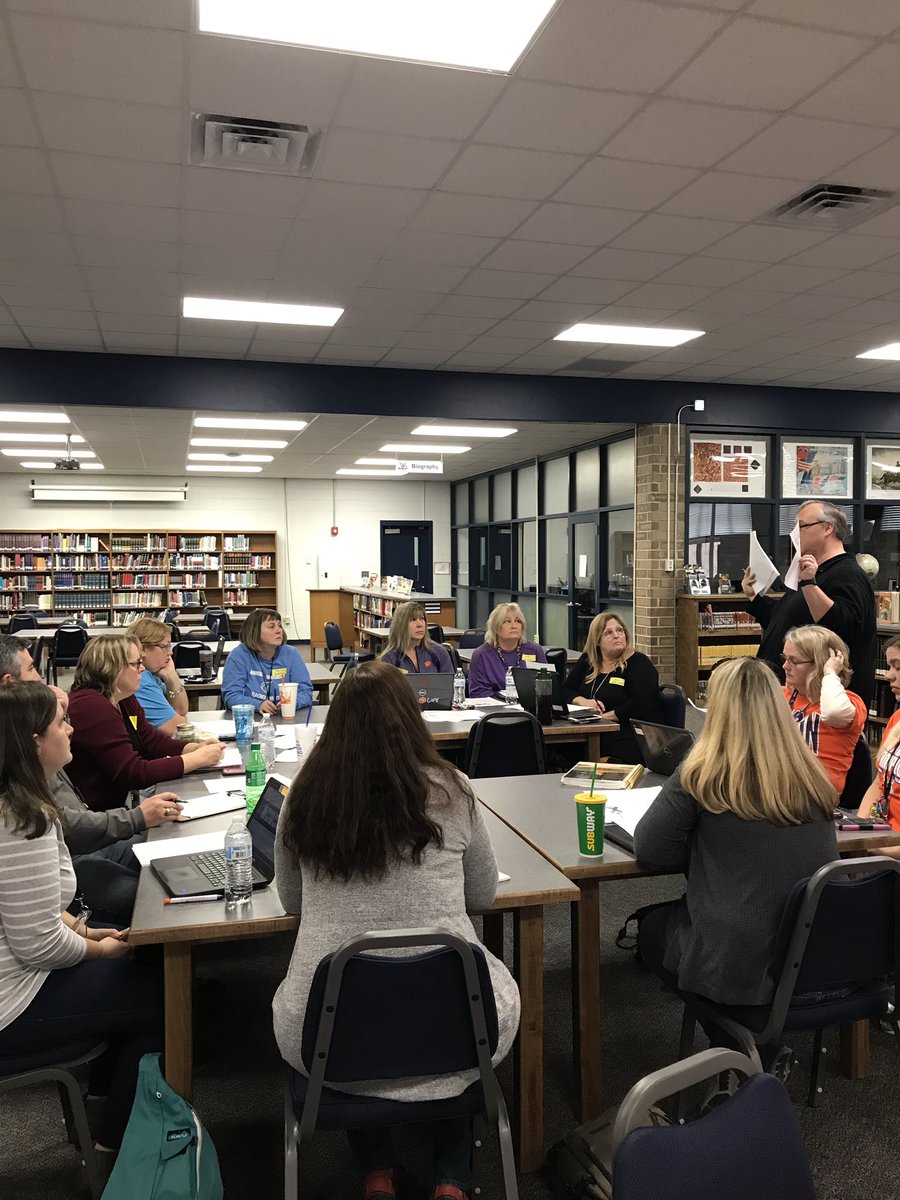 AE_Witherspoon's tweet photo. WO Middle and High English teachers working hard for our students. #WarriorStrong @westoakhigh https://t.co/JUv3KnqjDE