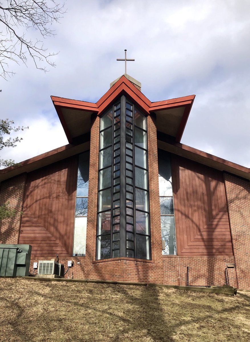 Last one for tonight, my personal favorite of the churches I saw: Christ the Redeemer Moravian Church, built on a hillside in the northwest suburb of Dublin, Ohio in 1978.