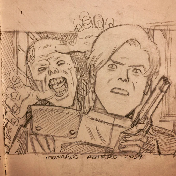 A quick #residentevil sketch!

#leon #zombie #sketchbook #pencil #art 