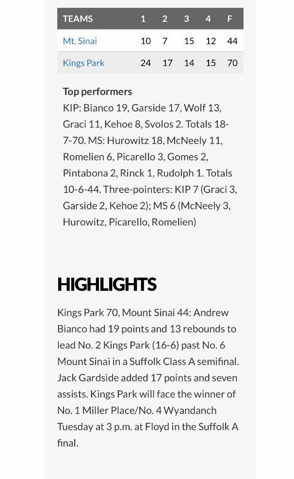 Kings Park Athletics tweet media