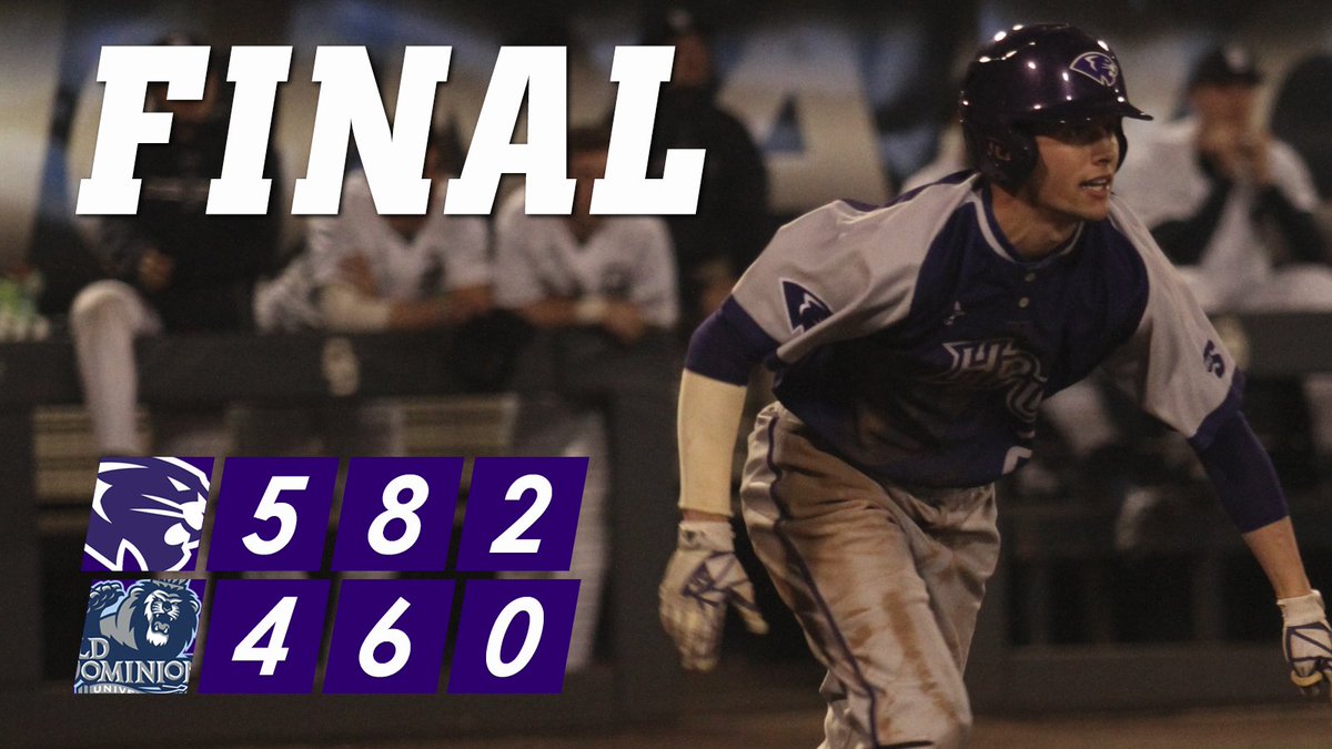 .<a href="/GreyLyttle/">Grey Lyttle</a> closes out the 9th and the Panthers split opening day with the Monarchs in a 5-4 Game 2 victory #GoHPU

⚠️Game 3 scheduled for 11 AM on Sunday⚠️