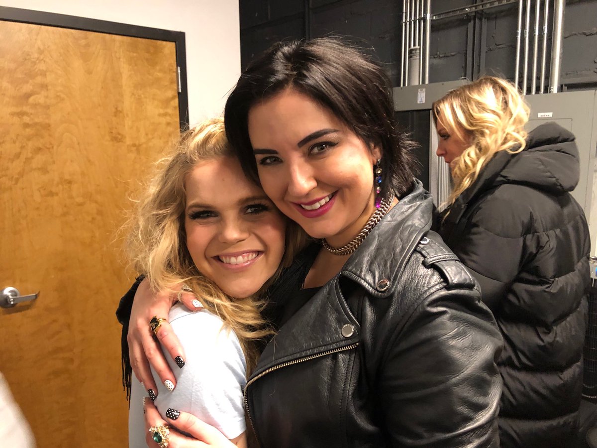 Backstage with ⁦@NatalieStovall⁩ and ⁦@CandiCarpenter⁩ at ⁦@changetheconvo⁩ ⁦@listeningroom⁩