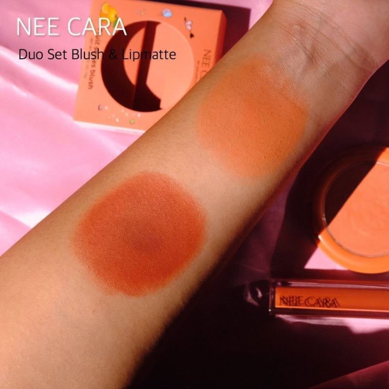 AzxByck's tweet photo. ห้ามพลาด! 
🍑🍑 NEE CARA DUO SET BLUSH &amp; LIPMATTE 🍑🍑 

เซตนี้ 180฿ เท่านั้น ❤️❤️ 
จับคู่งานพีชชชช ~ ความพีชละมุน

ทั้งบลัช ทั้งลิป บอกเลย ว่าคือสวยมากก 
จับคู่โทนเข้ากันขนาดนี้ เเถมราคาถูกเวอร์ หาถูกกว่านี้ที่ไหนไม่ได้แล้วนะ รีบสั่งเลย!! ค่าส่ง 📦
ลงทะเบียน : 40฿
Ems : 60฿ https://t.co/pk64FddrTA