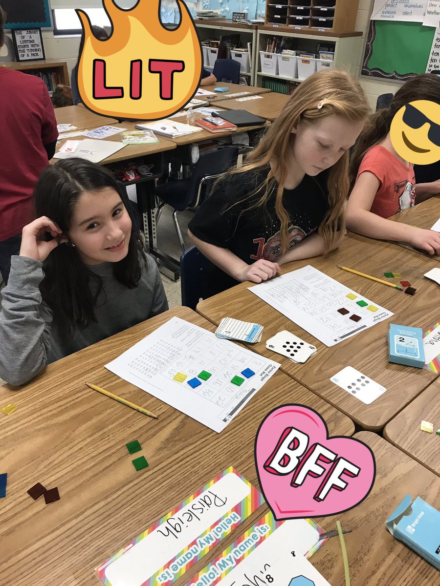 Fourth graders playing factor bingo today ask-“Can we switch out some of these numbers? Some of them don’t have any factors between 2-9.”  Well well well...look who discovered prime numbers! You’re welcome 5th grade! #CRAzyMATH #ILESsoars