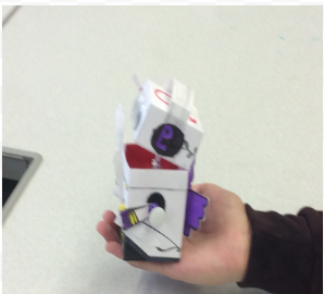 patricialdrake's tweet photo. #hhmstech @HerbertHooverMS Working through the Engineering Design Process - reflection and improved design to include moveable arms and a headset #stemchallenge #edisonk12 @instructables mrsdrake #RobotCupid 🤖💖 https://t.co/kd0lQPVUiQ