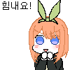 코모리(Korean morikonoko)さんがTwitterに投稿した中野四葉(五等分の花嫁)のイラスト。