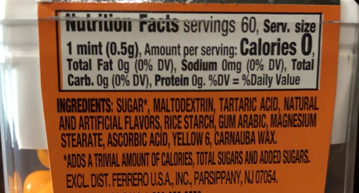 What is a Trivial Amount of Sugar?