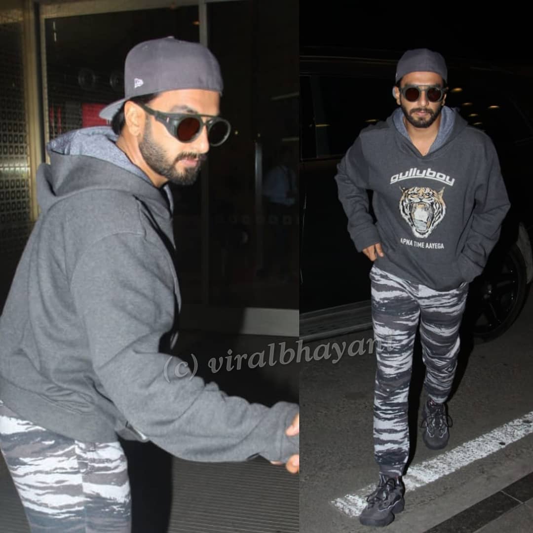 RanveeriansFC's tweet photo. PIC #2 Ranveer Singh snapped at Mumbai airport , off to Dubai for #AsiaVisionAwards 😍❤️ https://t.co/PYdHUFArbg