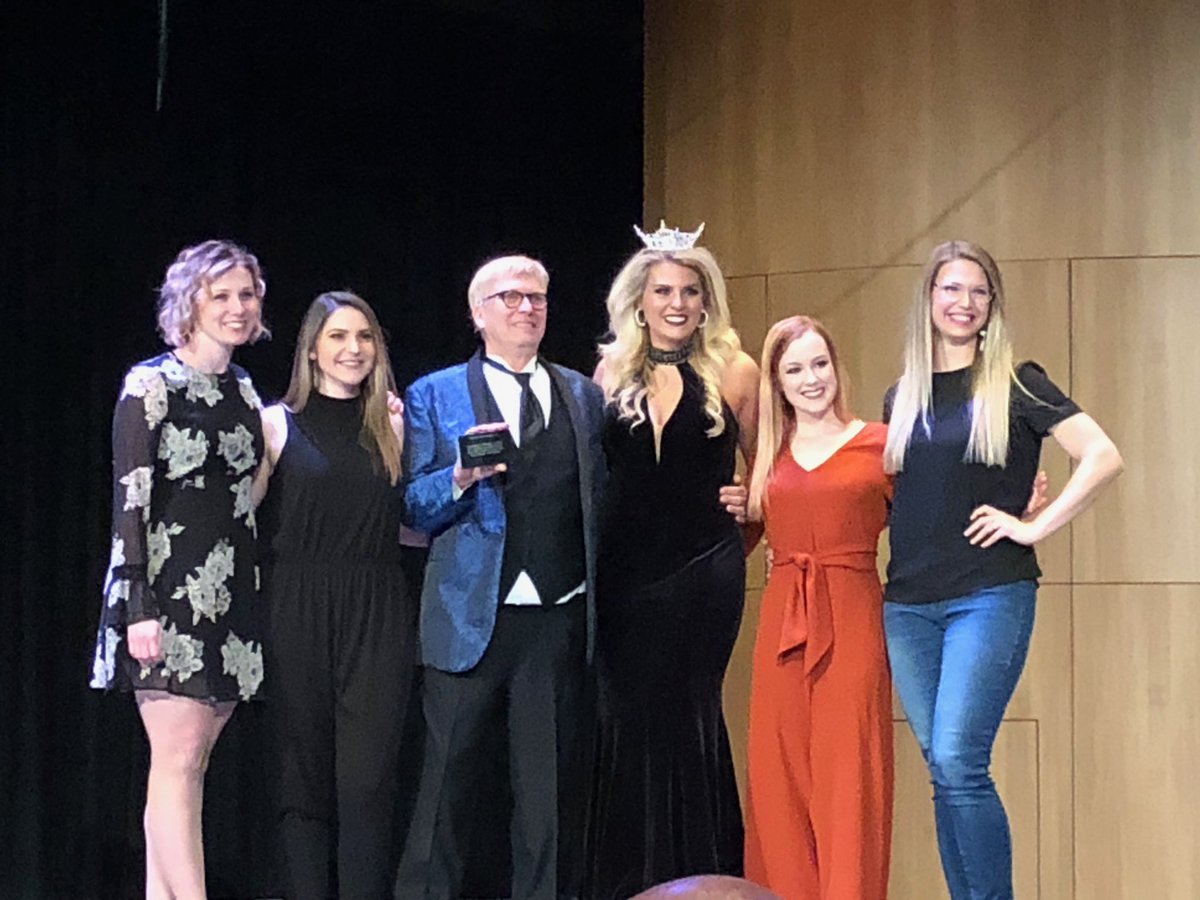 drrbowen's tweet image. This is Dr Jim Collins 19th year as Director of the Miss Arkansas Tech pageant. Thank you, Jim, for your many years of service! #HeckYeahTechYeah