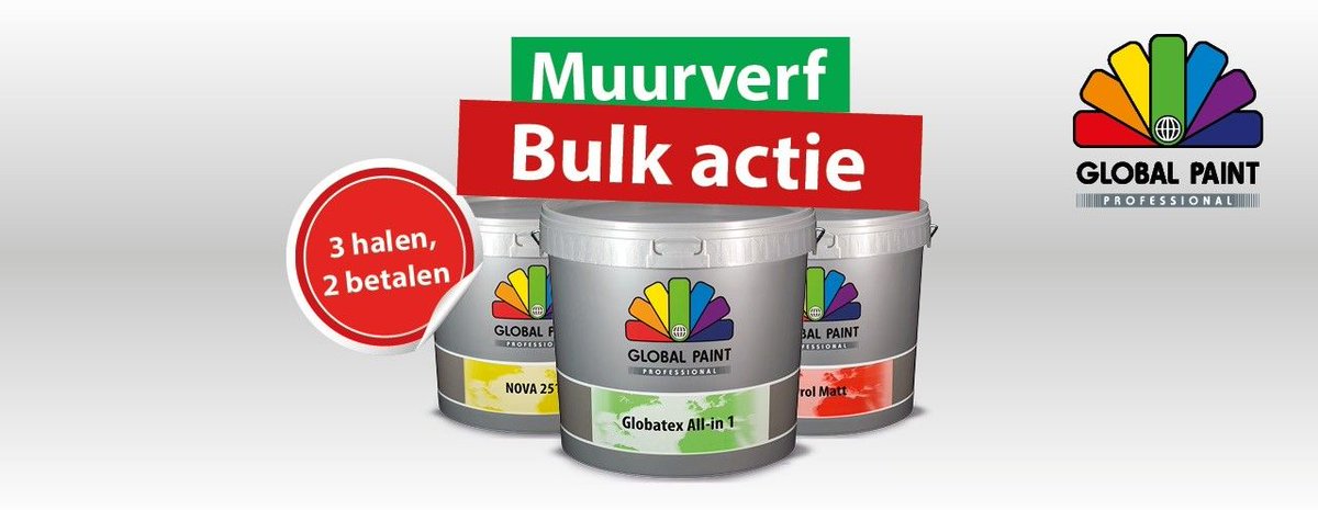 Op zoek naar een oplossing voor een verontreinigde plafond of muur? De NOVA 2510 van Global Paint Products Professional is hier bij uitstek geschikt voor. Nu voordelig te koop bij uw Global Paint grossier, klik hier voor de actie-informatie buff.ly/2S5woFz