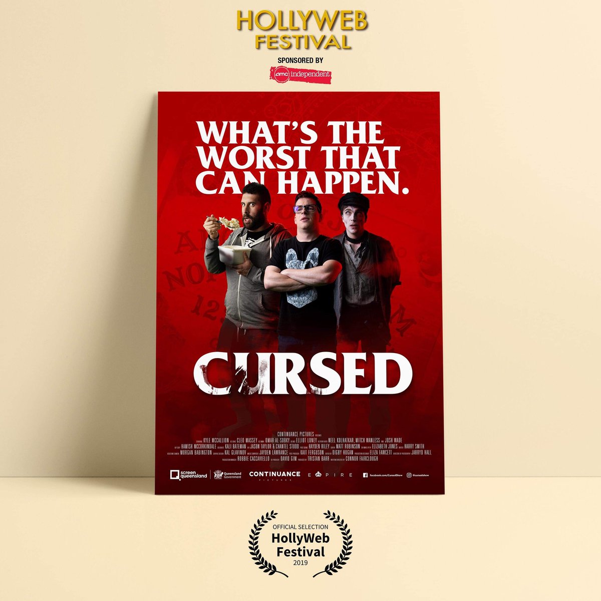 BarrTristan's tweet image. The series I'm producing @CursedShow on it's way to @hollywebfest