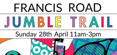 Date for the diary! The 3rd annual #FrancisRoadE10 Jumble Trail. Get involved #Leyton! #JumbleIsMassive #LeytonE10 #WalthamForest <a href="/JumbleTrail/">Jumble Trail</a>  Event details here - facebook.com/events/3570514…