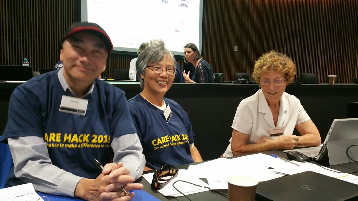 JenniferTieman's tweet photo. Volunteers supporting independently living seniors is the project being addressed by The Three Musketeers as part of #FlindersCareHack https://t.co/zdHfoYLTnS