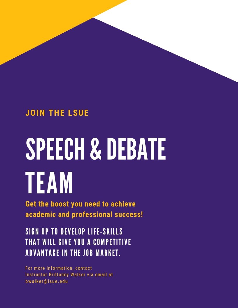 DebateLsue's tweet image. Hey guys 👋🏽, Welcome to our page ‼️‼️ We excited to share with you 👏🏽👏🏽😁
If one is interested let us know ‼️‼️
DM US OR MEET US ON CAMPUS 
#speech #debate #team #speechanddebate #follow #lsue #lsu #forensics #GeauxTigers