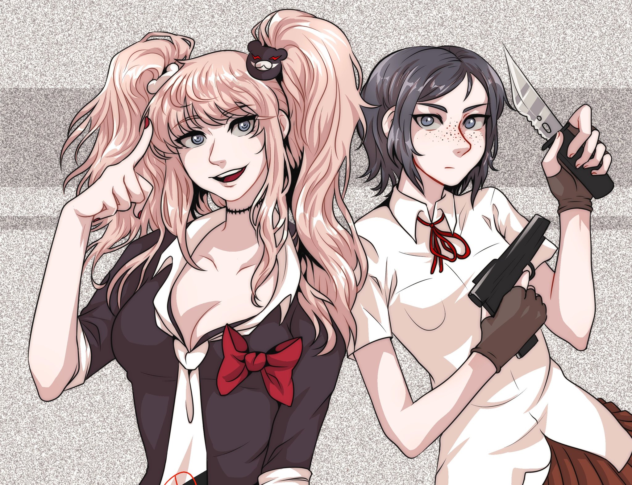 Self Control Old Drawing But I Still Love It I Remember The Way I Draw Junko S Hair And It Was So Hard Danganronpa Mukuro Ikusaba Junko Enoshima 江ノ島盾子 戦刃むくろ ダンガンロンパ T Co 68qxdmnxdm