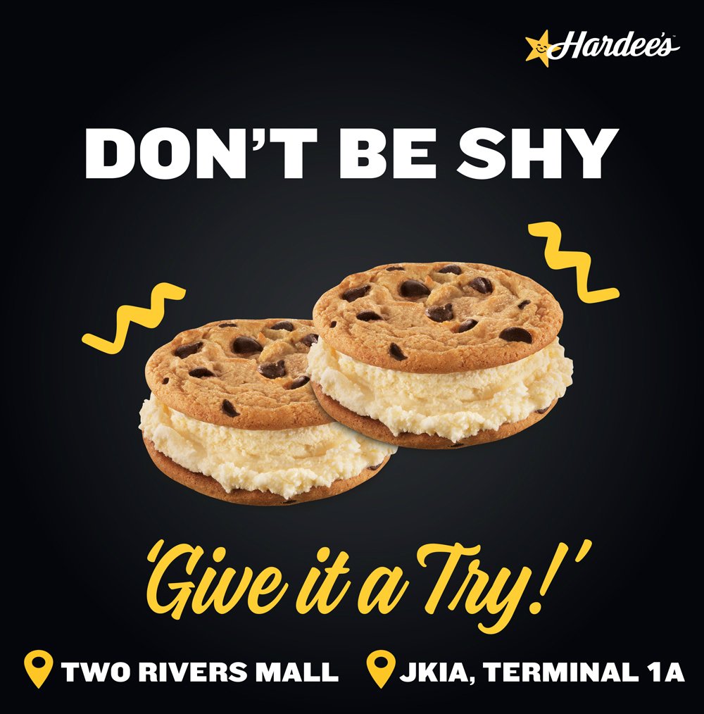 HardeesKenya's tweet photo. The Hand-Scooped Ice Cream Cookie Sandwich™… Yup, it tastes just as good as it sounds! 😋🍪🧁🍪🧁🍪🧁🍪😋
Locations: 🏨 #TwoRiversKE ✈️ #JKIATerminal1A
🛵 Deliveries by @UberEats >> https://t.co/9f7VTJ9xRS
♥#Cookies ♥#CookieSandwiches ♥#Burgers ♥#HardeesKenya https://t.co/8NjF1PlScG