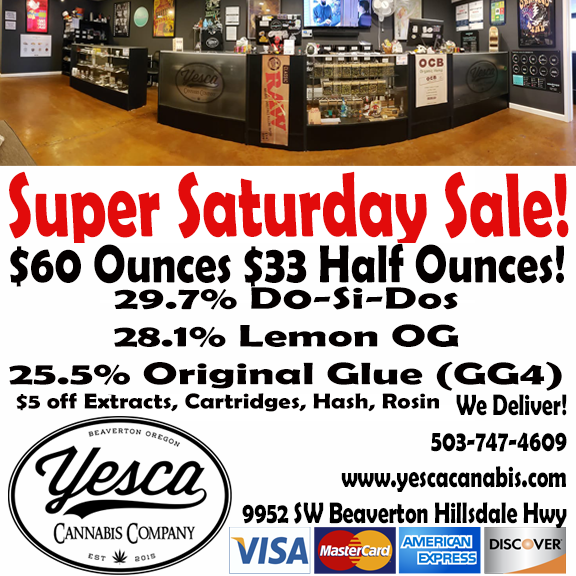 curingmunchies's tweet image. Saturday 2/16 $60 Oz's $33 1/2 Oz's 29.7% Dosidos 28% Lemon OG 25.5% GG4 $5 off Extracts and Cartridges.
#beaverton #pdx #swpdx #weedstagram #hightimes