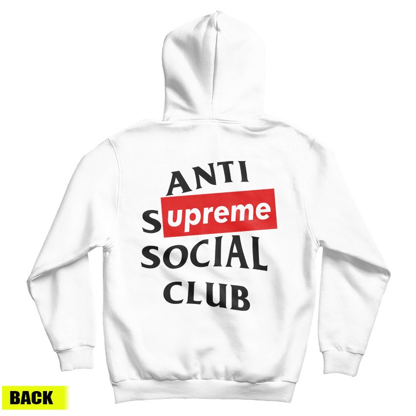 supreme anti social social club hoodie