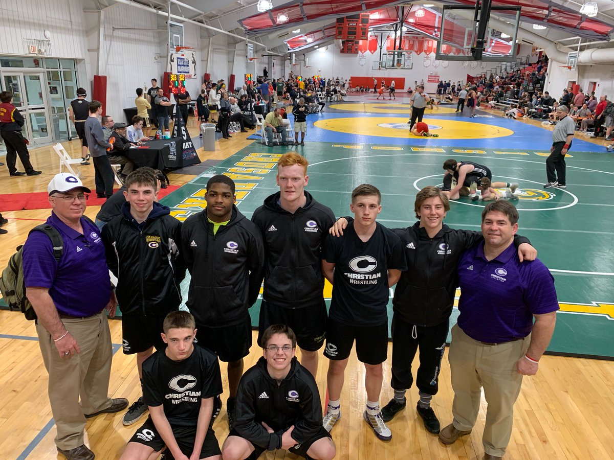Athletics_NCS's tweet image. Great day of wrestling at the first night of the @GO_VISAA State Championships! Nate Scully advances to the semis in 138 and Zach Zapolsky 113, Alex Newman 160 and Andrew Allgood are all wrestling for 3rd. Good luck guys!!! #GOCHRISTIAN #AmbassadorPride #ironsharpensiron