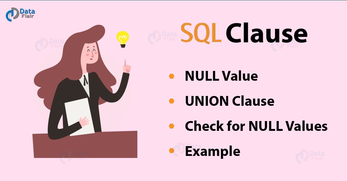 DataFlairWS's tweet image. NULL Values In #SQL | SQL UNION Clause
#StructuredQueryLanguage #Database #DataScience
bit.ly/2Pyv4Fr