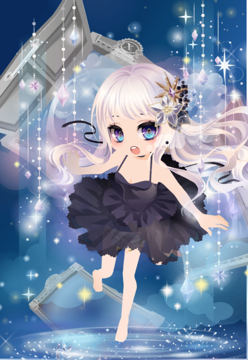 O Xrhsths みらいばな Sto Twitter 1枚目が本日のコーデ 2枚目がセルフィコンテストの 星と海の美術館 テーマコーデ コンテスト用にいじってたら一枚目のコーデ出来たんだけど 見方によってはホラーチックというか 貞子というか なんで やめて二枚目のにした