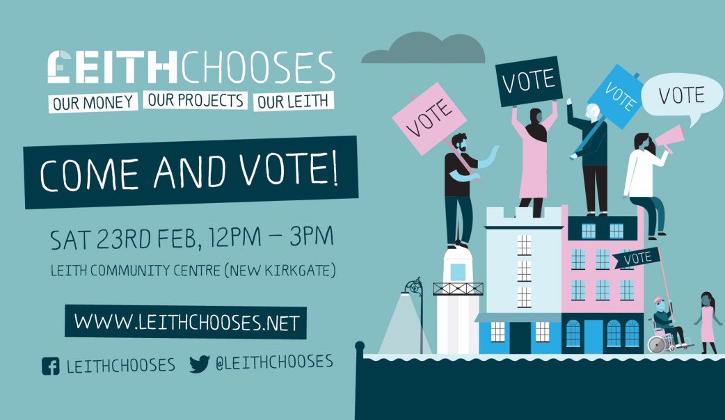 LeithCommCinema's tweet image. We are participating in @LeithChooses this year. Please come along to Leith Community Centre on Saturday 23rd February to vote for us and support other great causes!