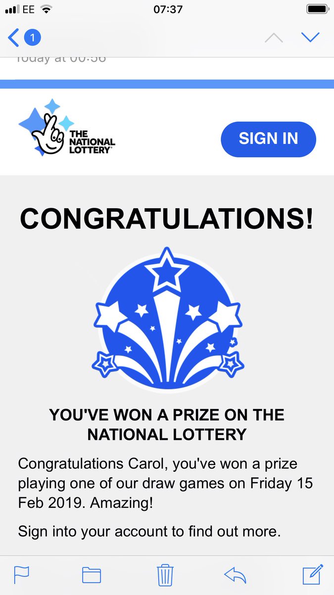 I’m not going to open it yet and dream@I’ve won more than a lucky dip