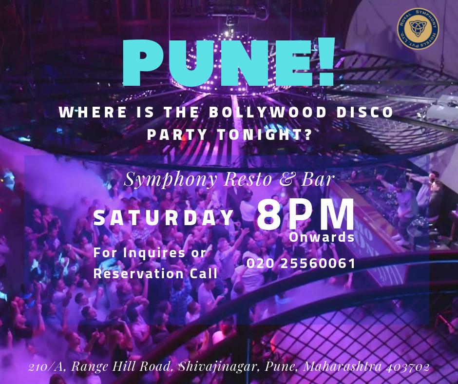 SymphonyResto's tweet photo. Bollywood music with DJ Rohit tonight at Symphony Blues 
#SaturdayNight #Music #Drinks #Pune #Beer #Bars #Saturday

For more details contact - 020 25560061.
210/A, Range Hill Road, Shivajinagar, Pune, Maharashtra 403702 https://t.co/f69Y6NOtrZ