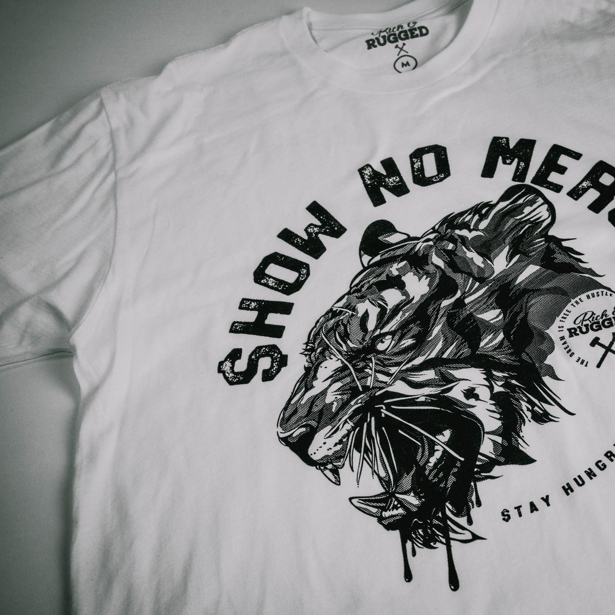 'Show No Mercy'
Limited availability
Richrugged.com
#richrugged #richandrugged #nomercy #merciless #ruthless #streetfashion #filestyles #outfitsavant #ambition #fashionablezone #tiger #stayhungry #hype #hypebeast #chrisfilly #whitetshirt #streetstyle #miami #global