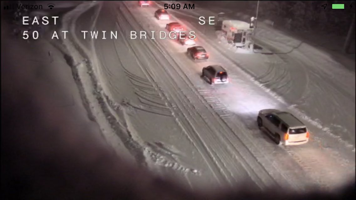 CaltransDist3's tweet photo. Chain controls extend more than 50 miles on US 50 between Placerville and Meyers. Be aware of stop and go traffic on many segments of the highway. https://t.co/JPh9SXRvEO