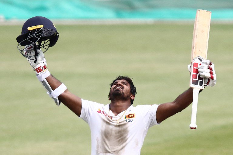 OfficialSLC's tweet photo. WHAT.A.VICTORY! Sri Lanka won the 1st Test vs South Africa by 1 wicket!
Kusal Perera 153 NOT OUT!  
SA 235, 259 vs SL 191, 304/9 (85.3 Ovs) #SAvSL https://t.co/MefWB4Cjns