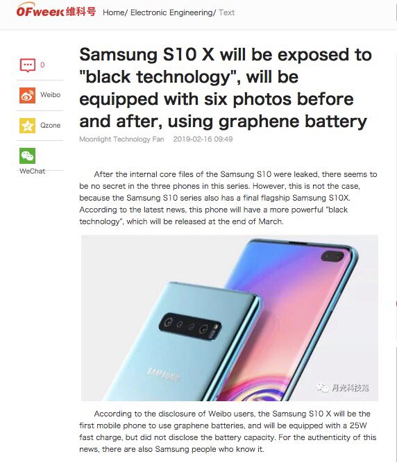 MrGraphite2's tweet photo. According to OFweek, Samsung is using “black technology” graphene batteries for their smartphones.

https://t.co/bK6B6iYXlY

@ofweeknews @ofweekb2b @ofweek_com #Ofweek @SamsungMobile @Samsung #Samsung #smartphones #batteries #graphene #graphite #mining https://t.co/rG9ZKb9uL2