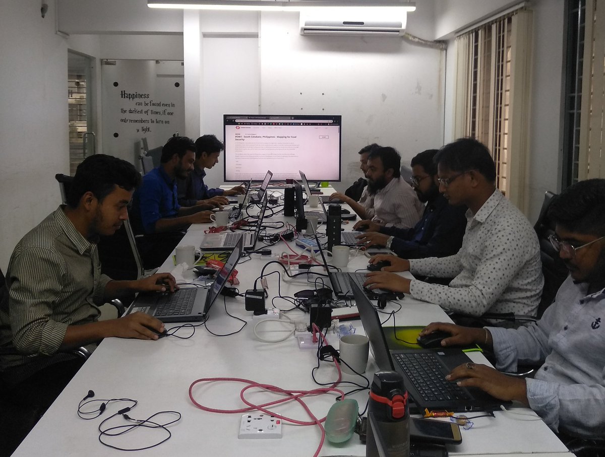 A_R_Shaheen's tweet photo. Today @youthmappers Dhaka College chapter participated in Mindanao Mapping Party organized by FEUTech YouthMappers, UPRI and MapPH to support rural farming & rise awareness about food security in Philippines.
#YouthMappers #YouthMapperDhakaCollege #OSMBD #BHOOT #MapPH #OSMPH https://t.co/iVntcC0Oqw