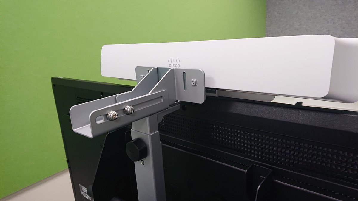 yiwagish's tweet photo. Cisco Webex Room Kit Mini mount kit for Ichinotsubo's(一ノ坪製作所) display stands #Ciscocollab #roomkitmini https://t.co/l7B1lkfF9v