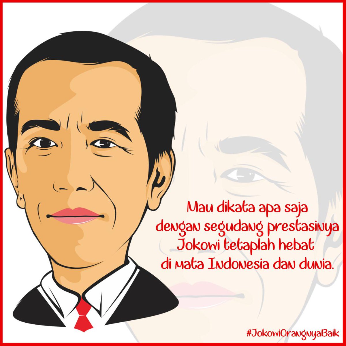 Nawaksara5's tweet photo. Orang baik adalah orang yang senantiasa memperlakukan pembencinya dengan sejuta kebaikan

#JokowiOrangnyaBaik https://t.co/3l9Mlezpgd