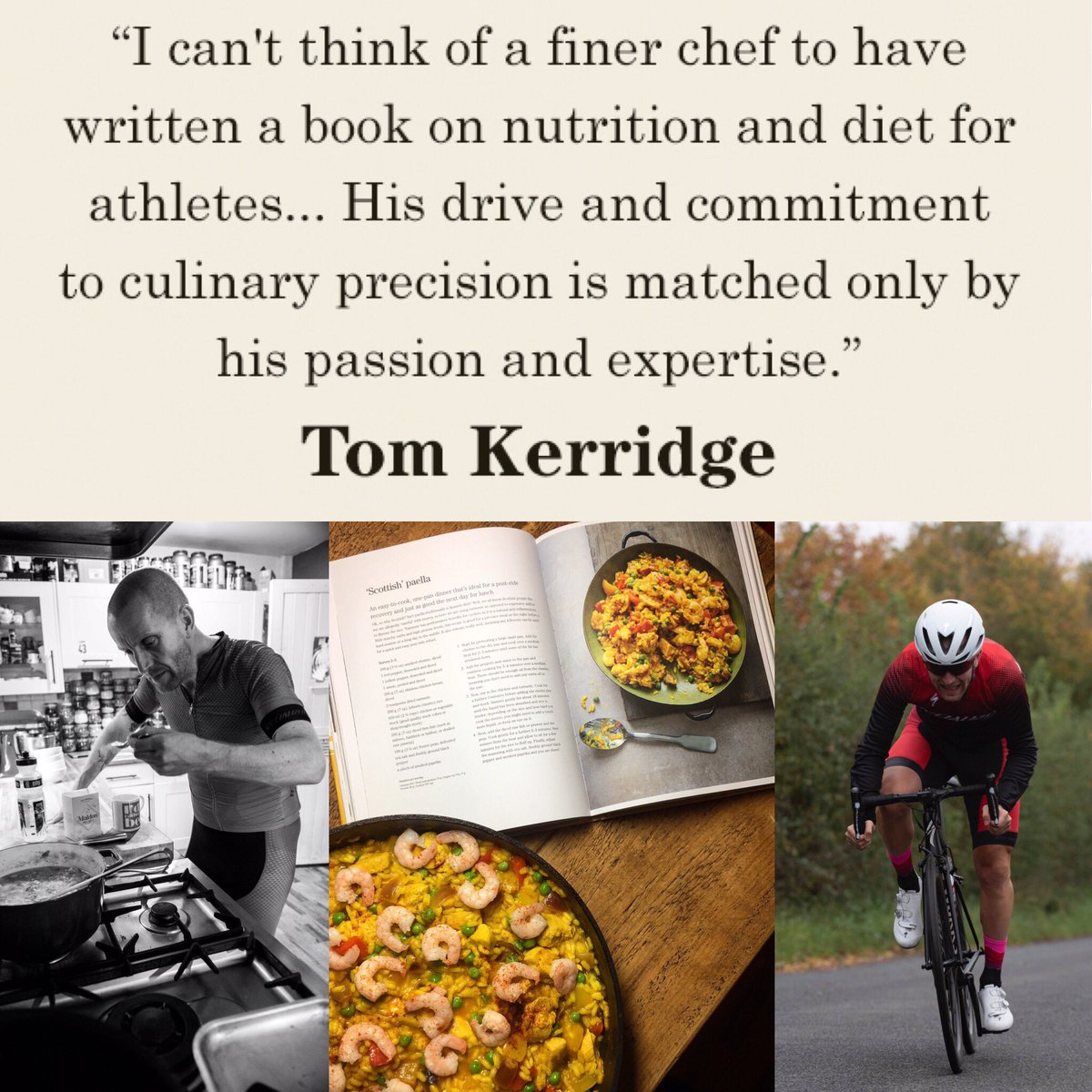 AlanMurchison's tweet image. It’s a coming. ‘The Cycling Chef’ published by Bloomsbury press out on the 7th of March. Recipes that taste bloody fantastic, make you go much faster &amp;amp; are also good for you 😇 available on that Amazon. @ChefTomKerridge @BloomsburyBooks