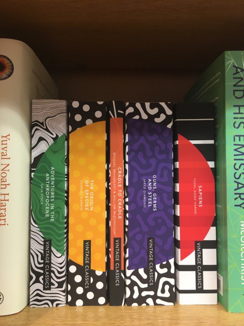 PritchardsBooks's tweet photo. If you're feeling empowered by yesterday's student action, come and pick up a #PatternsofLife #book from @vintagebooks. From exploring the #anthropocene to rethinking waste, these are seminal works. Come and grab one (or all of them cause look how pretty!)
#treatyourshelf https://t.co/esyE3l5ScD