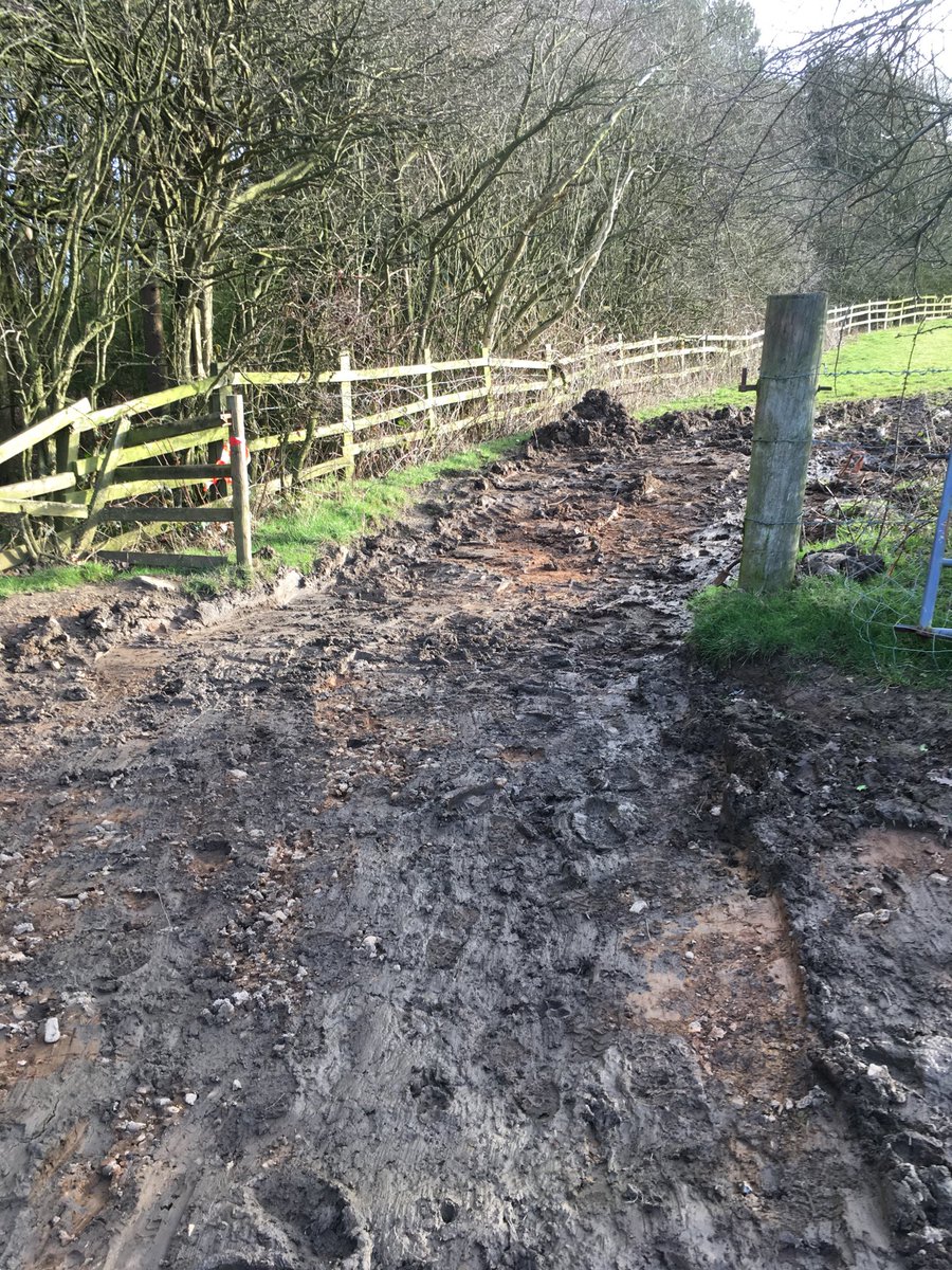 Somebody’s taken a bit of our mud. #parbold hill race.