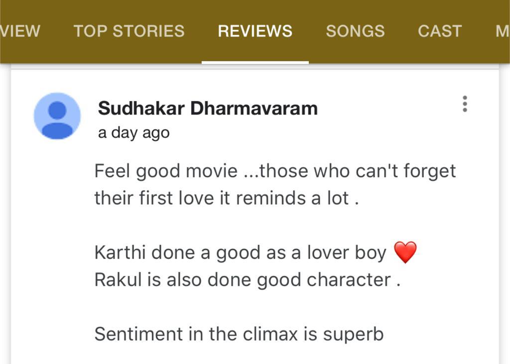 CinemaTweetz's tweet image. #Dev Audience reviews - A feel good movie.. Climax of the Movie getting special mentions..

#DevRunningSuccessfully | Book your tickets now on bookmy.show/DevFilm

@Karthi_Offl @Rakulpreet @RajathDir @lakku76 @LightHouseMMLLP @DuraiKv #MuraliCineArts