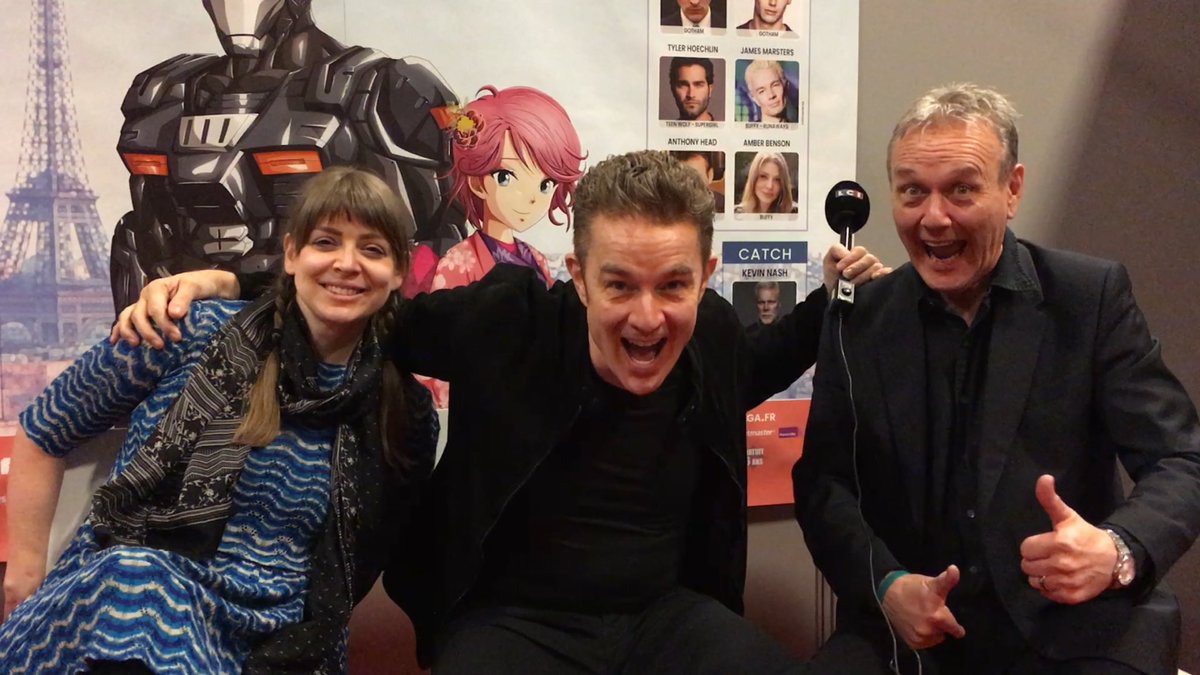 DelphineDf's tweet image. Mon samedi matin &amp;gt; ton samedi matin
J'ai parlé héritage de #Buffy, épisode musical et reboot avec les géniaux @amber_benson, @JamesMarstersOf et @AnthonySHead dans les coulisses de @ParisManga.  Interview à retrouver très vite sur @LCI