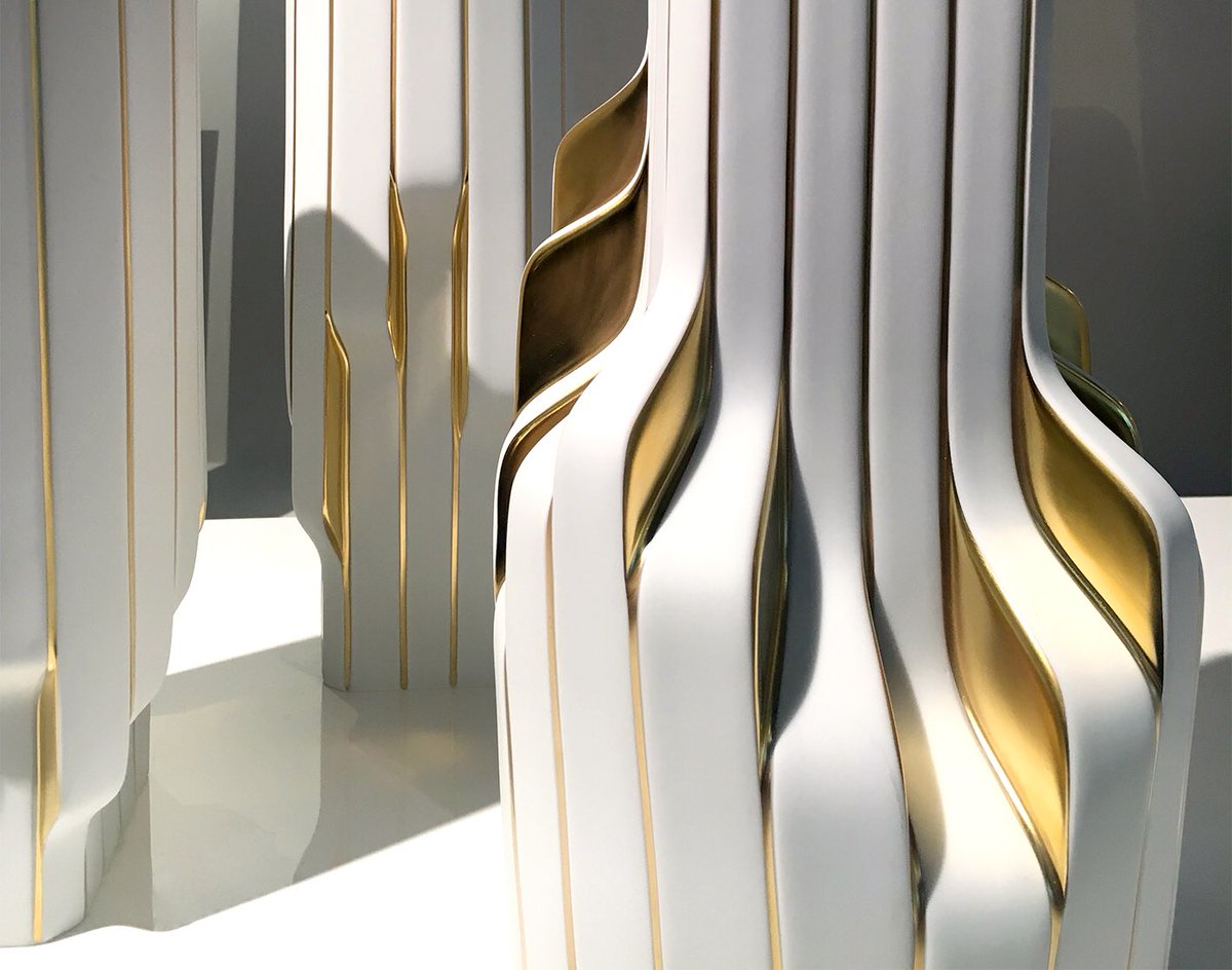 Zaha Hadid On Twitter Detail Of The New Strip Porcelain Vases