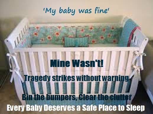 amy___harvey's tweet photo. Tragedy has a nasty habit of striking without warning. It can happen to anyone, at any time.
Cot bumpers have caused deaths through suffocation, strangulation, over heating, and rebreathing of Co2.
#safesleepmatters #justiceforpreston https://t.co/gRC6wstKTB