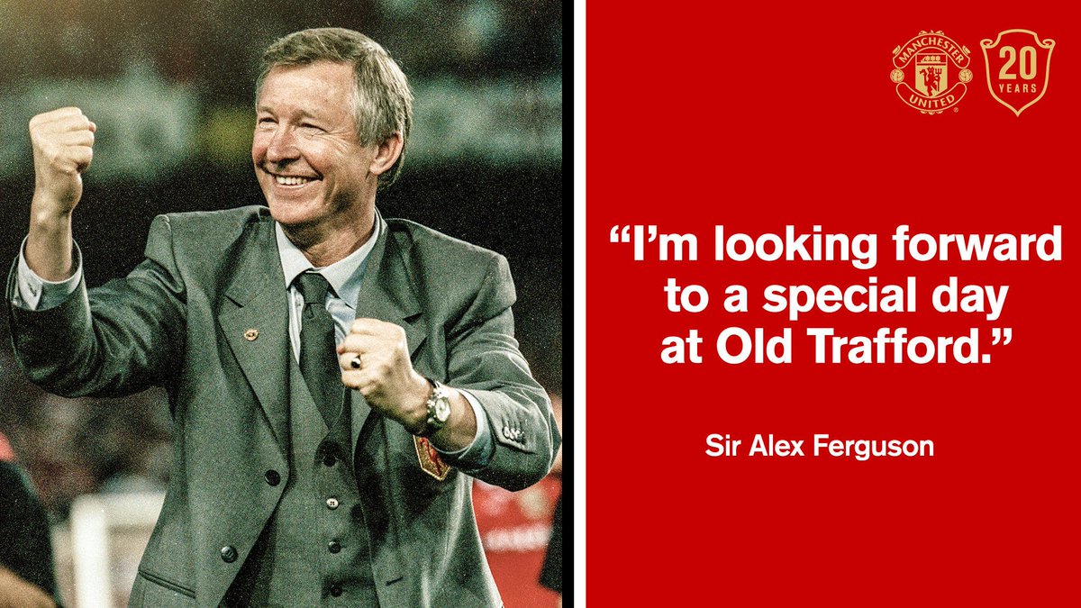 Who else can’t wait to see Sir Alex back in the dugout? #Treble99