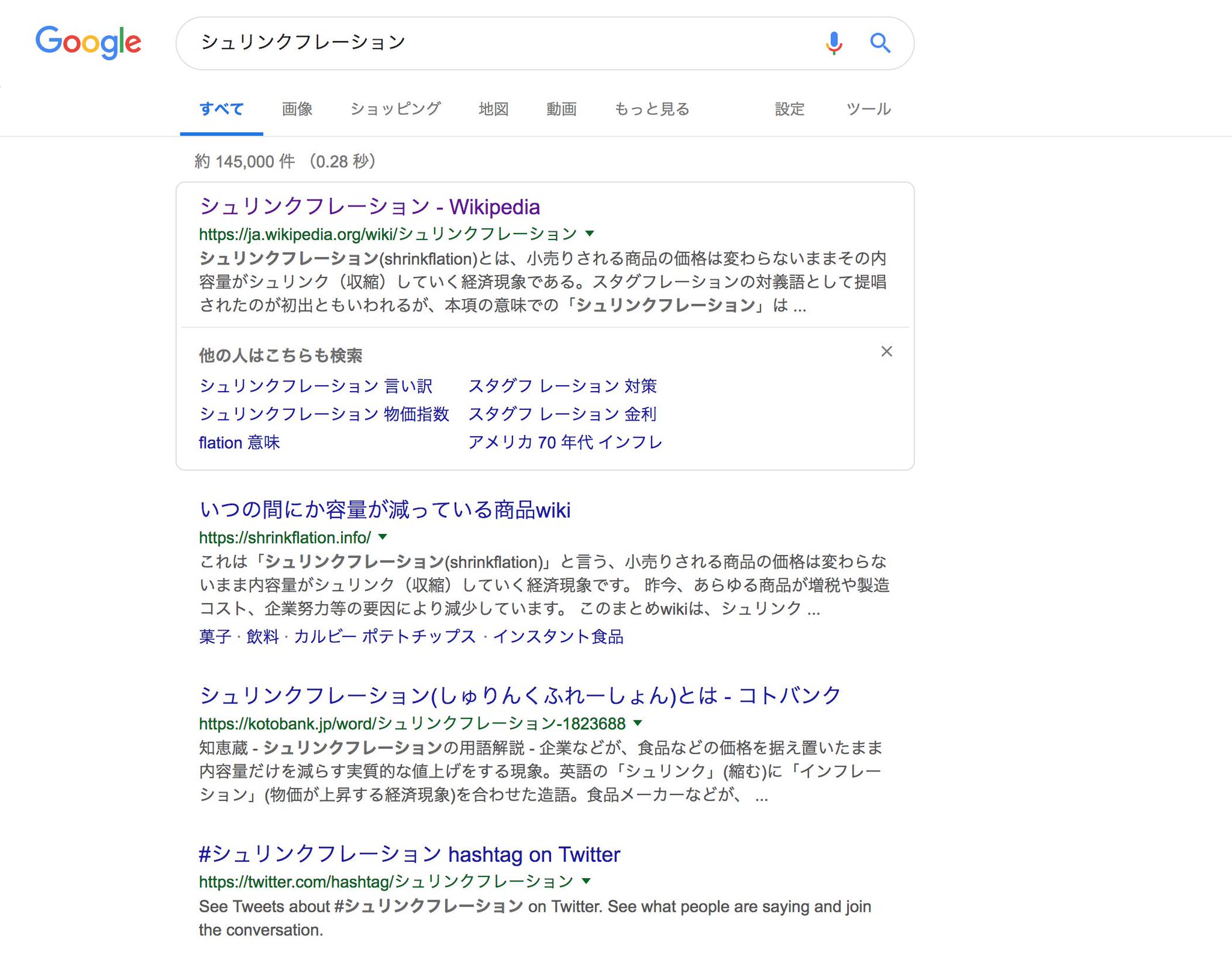 きなふぁ 音 Na Twitteru 小売商品 価格そのままで小さくなっていく現象 シュリンクフレーション と言うらしい